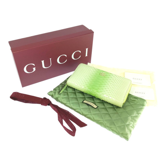 GUCCI GG Python Wallet Long Green - Picture 10 of 10